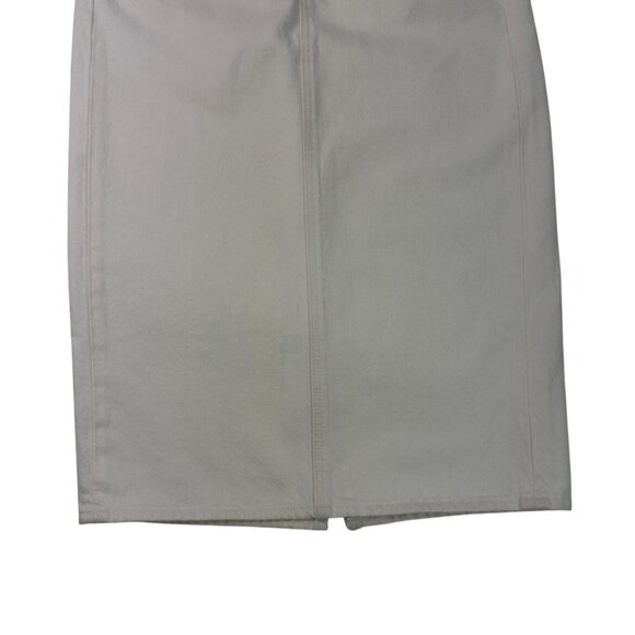 Levi’s Premium White Denim Midi Skirt W27 (Women’s 4) High Rise NWT - Picture 5 of 16